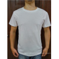 Mistura De Algodão Macio Branco Verão Em Torno Do Pescoço Quente Atacado Moda Masculina T-Shirt